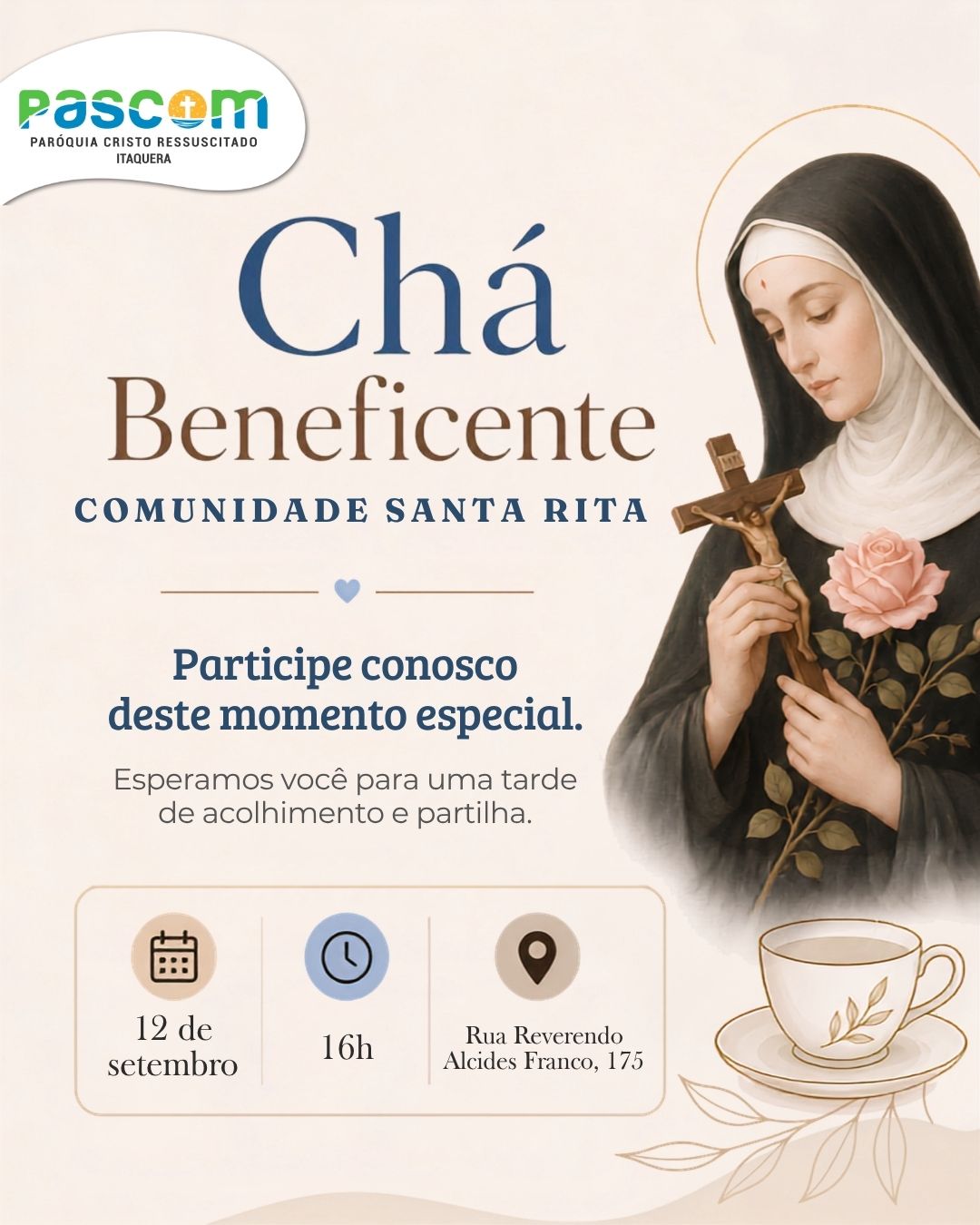 Informativo — Chá Beneficente